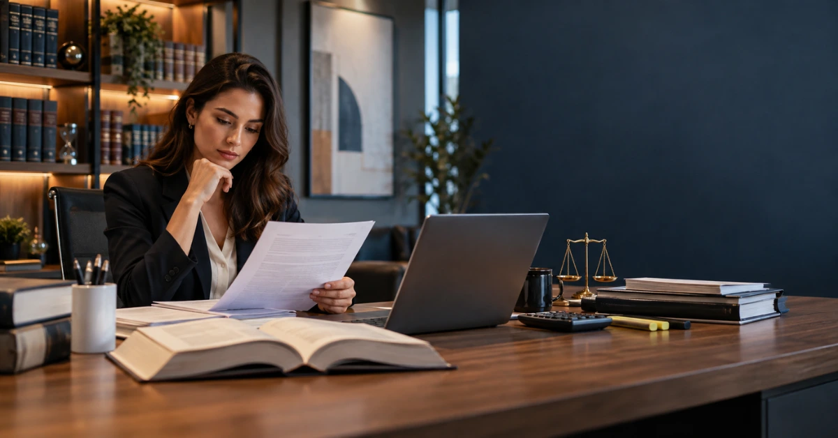 Estudante de Direito Tributário se preparando para concursos