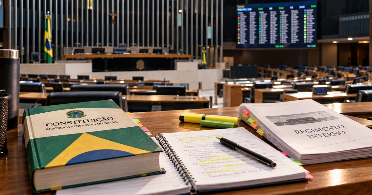 Estudo de Processo Legislativo e Regimento Interno para concursos