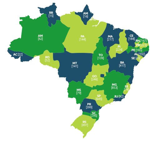 Quantos municípios tem no Brasil