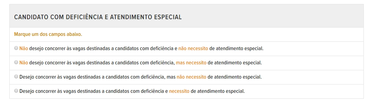 atendimento especial em concurso