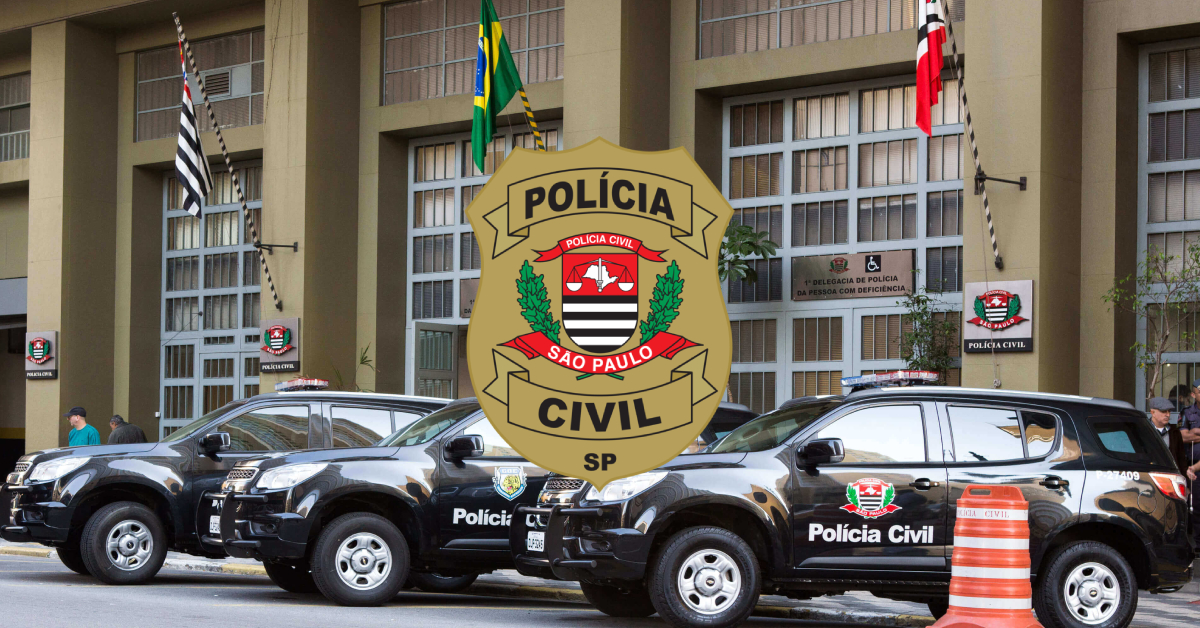 imagem da fachada da polícia civil de São Paulo