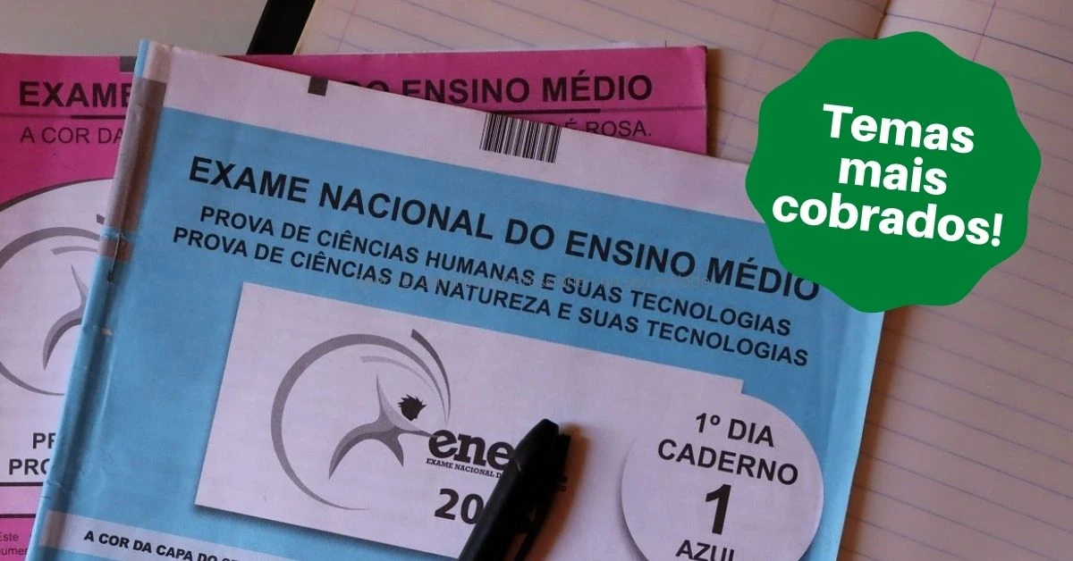 caderno de provas do ENEM