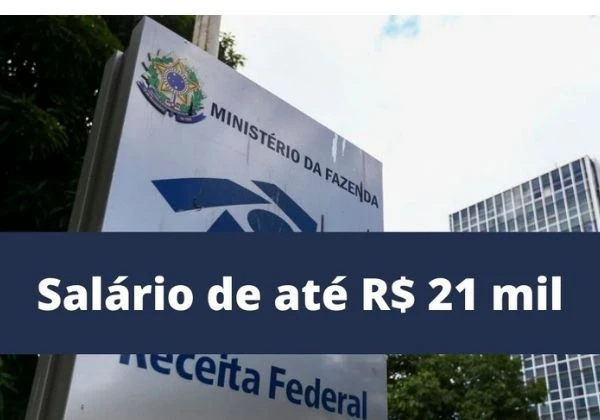 Receita Federal pagará salário de até R$ 21 mil