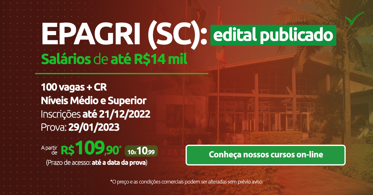 epagri concurso 2022