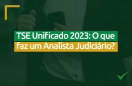 O que faz um Analista Judiciário no concurso TSE Unificado 2023?