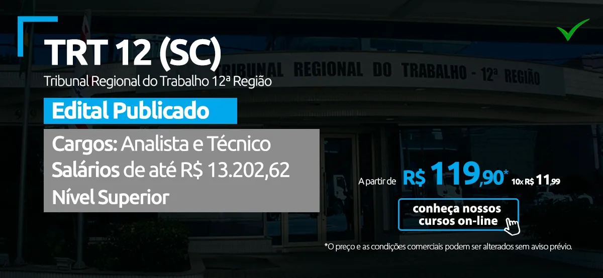 Concurso TRT 12 SC