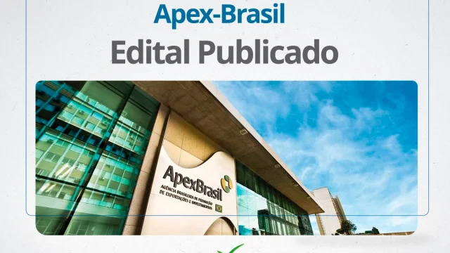 Concurso Apex-Brasil 2024: edital publicado com oportunidades de R$ 9 mil