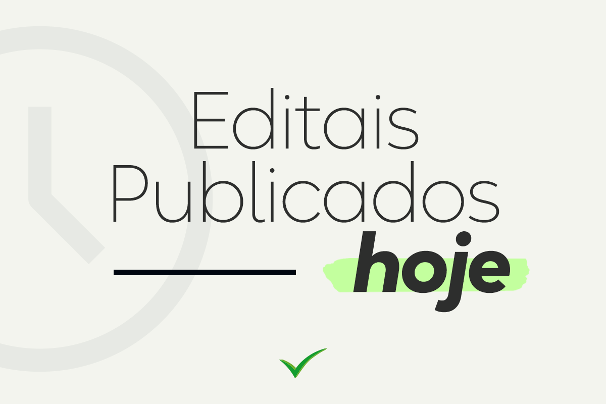 Notícia: Editais publicados: Fique por dentro e não perca a chance de ter em mãos as principais informações. Acesse nosso blog!