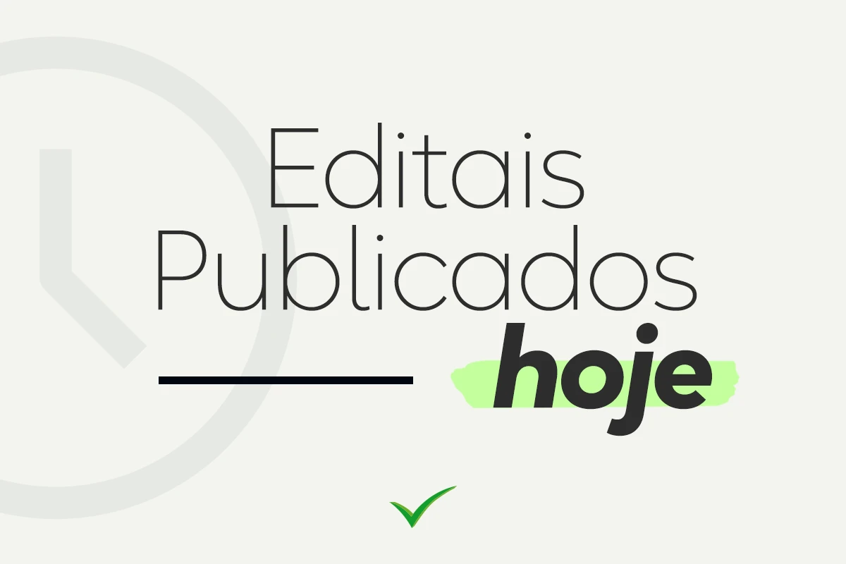 Notícia: Editais publicados: Fique por dentro e não perca a chance de ter em mãos as principais informações. Acesse nosso blog!