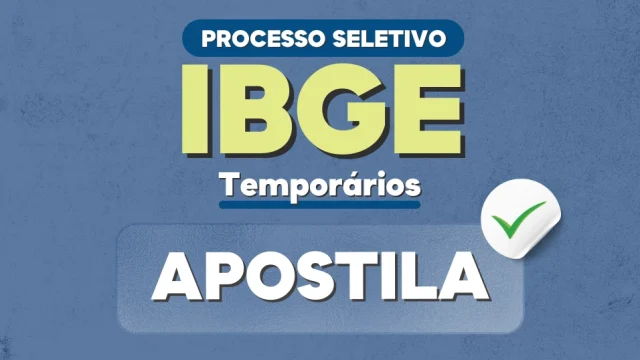 APOSTILA Concurso IBGE 2026: saiba TUDO sobre o novo Edital!