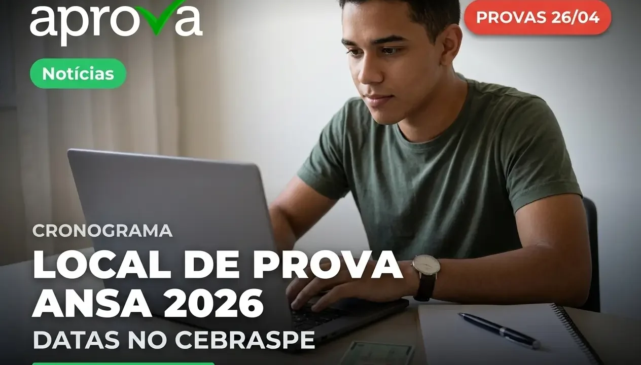 Concurso ANSA 2026: veja como consultar o seu local de prova