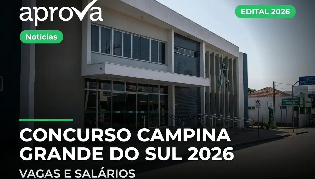 Concurso Prefeitura de Campina Grande do Sul (PR): Edital e Salários de R$ 12 Mil