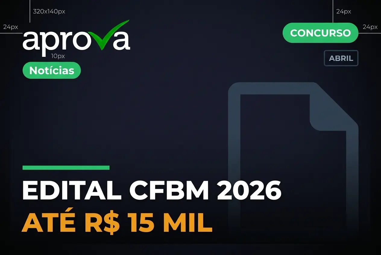 Edital CFBM 2026 com prêmio de até R$ 15 mil aprovado