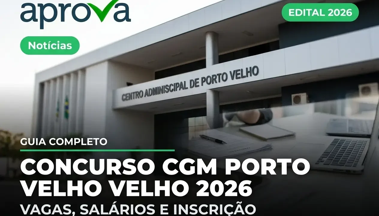 Concurso CGM e GCM Porto Velho 2026: Vagas Abertas e Salários até R$ 21 Mil