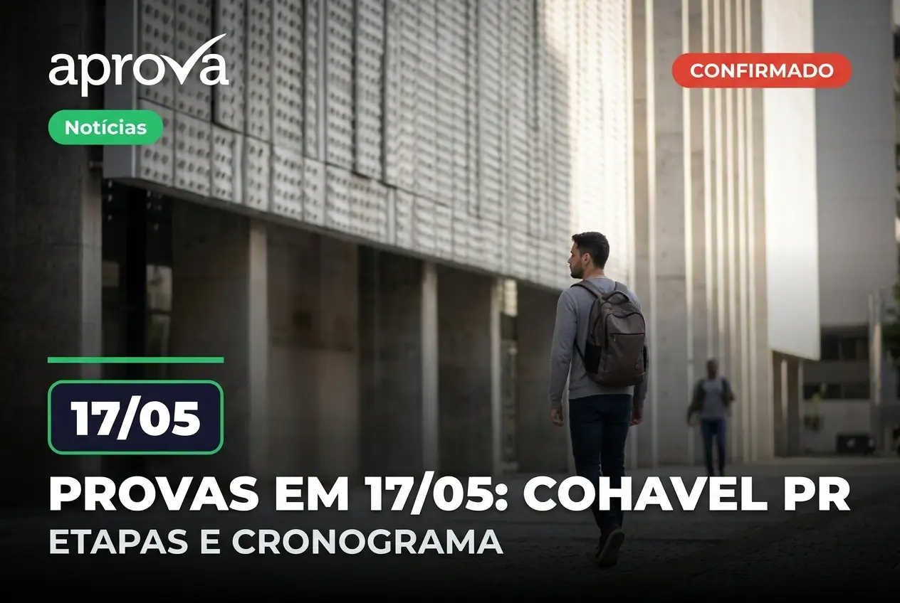 Homem caminhando em ambiente urbano com mochila e cronograma