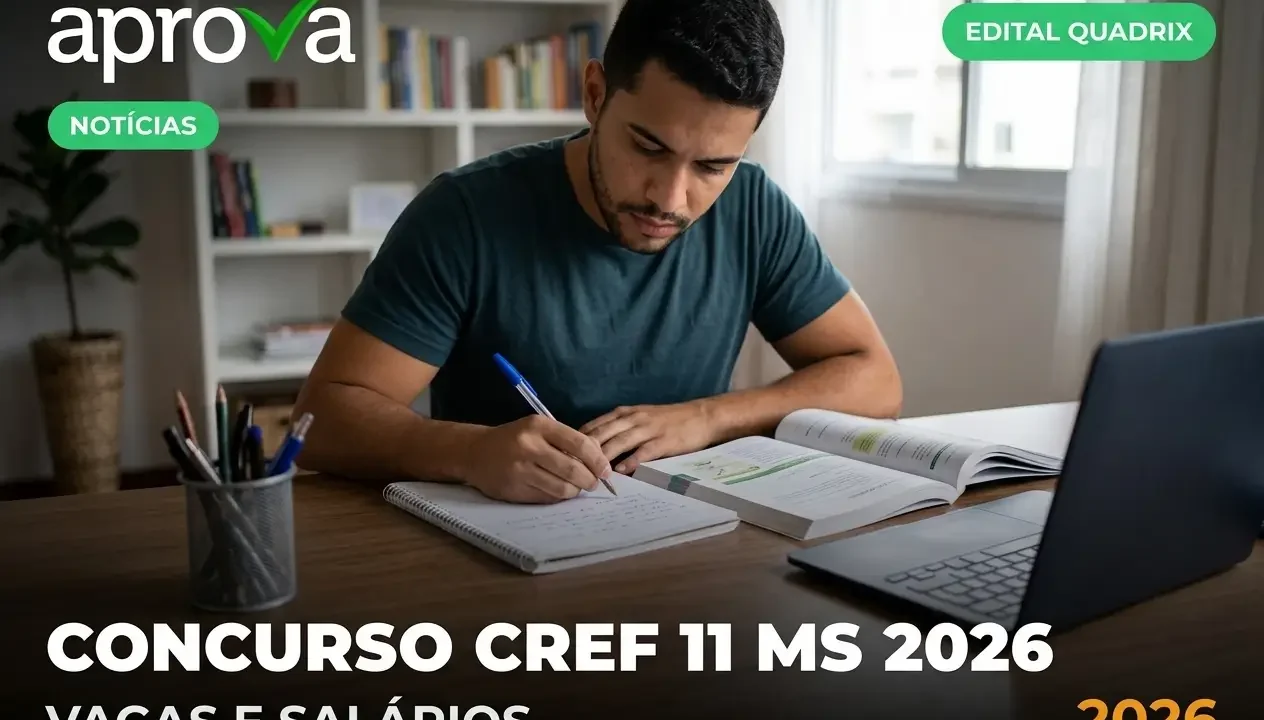 Concurso CREF 11 MS 2026: Edital Publicado com Salários até R$ 6.474,71