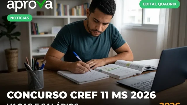 Concurso CREF 11 MS 2026: Edital Publicado com Salários até R$ 6.474,71