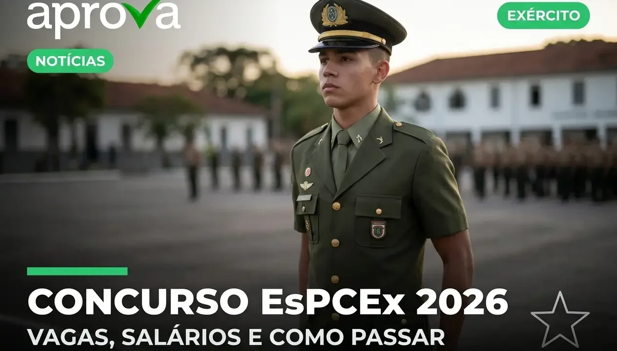 Concurso EsPCEx 2026: 440 Vagas e Salários Acima de R$ 8 Mil