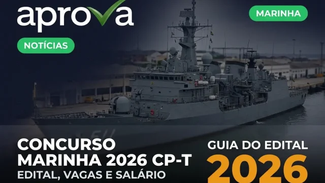 Concurso Marinha 2026 (Quadro Técnico): Edital Publicado e Salário de R$ 9,6 Mil
