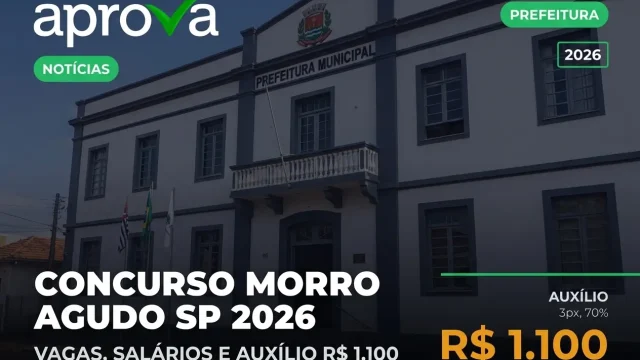 Concurso Prefeitura de Morro Agudo SP 2026: Edital para Professores