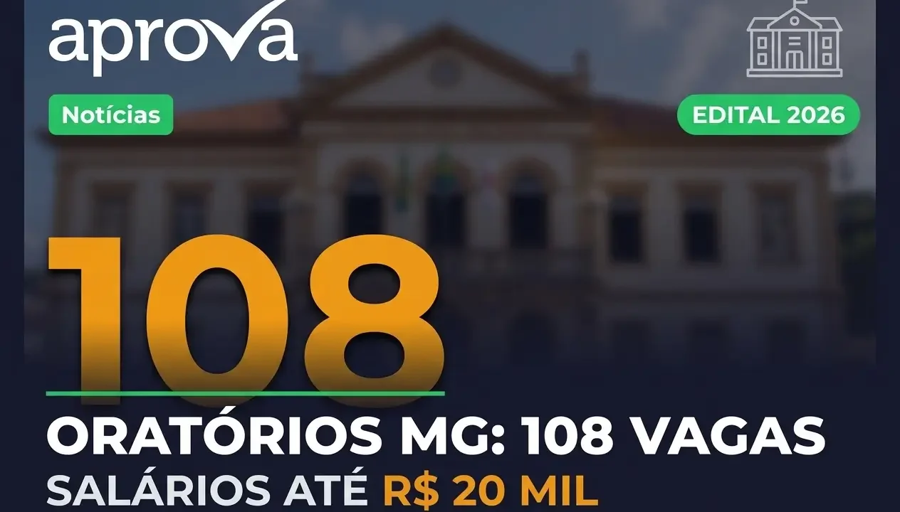 Concurso Prefeitura de Oratórios MG 2026: 108 Vagas Abertas! Concurso Prefeitura de Oratórios MG 2026