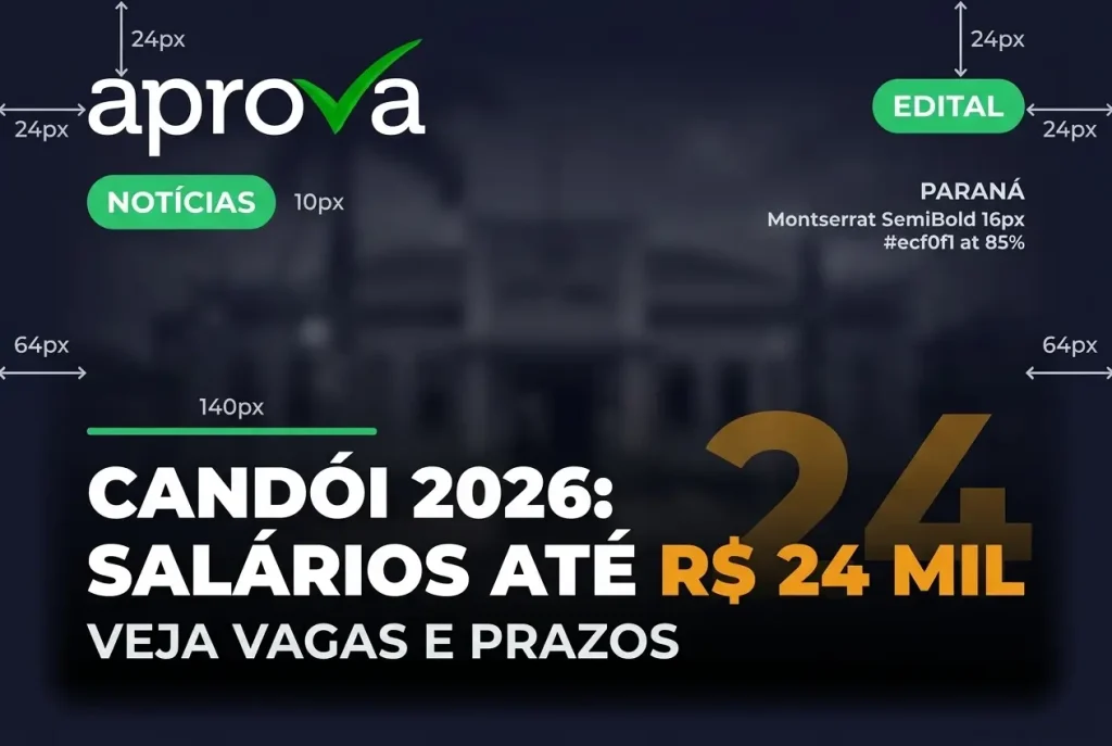 Concurso Prefeitura de Candói PR 2026: Vagas com Salários até R$ 24 Mil!