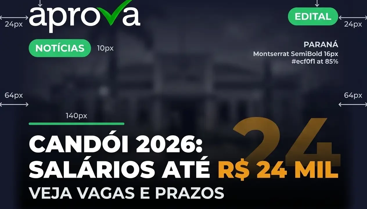 Concurso Prefeitura de Candói PR 2026: Vagas com Salários até R$ 24 Mil!