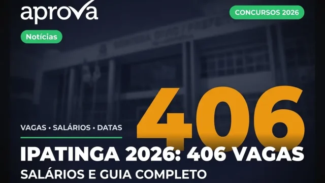Concurso Prefeitura de Ipatinga MG: Edital com 406 Vagas