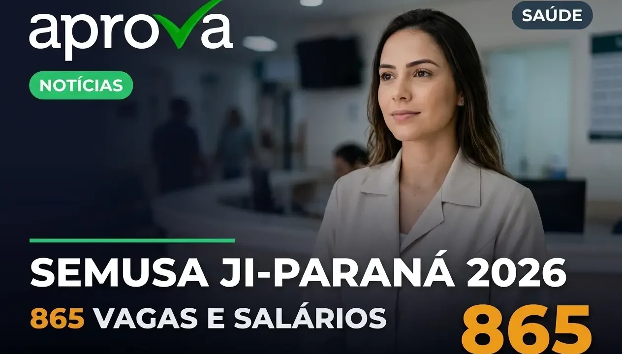 Concurso Semusa Ji-Paraná 2026: Edital Publicado com 865 Vagas