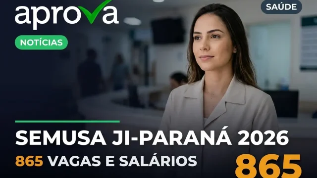 Concurso Semusa Ji-Paraná 2026: Edital Publicado com 865 Vagas