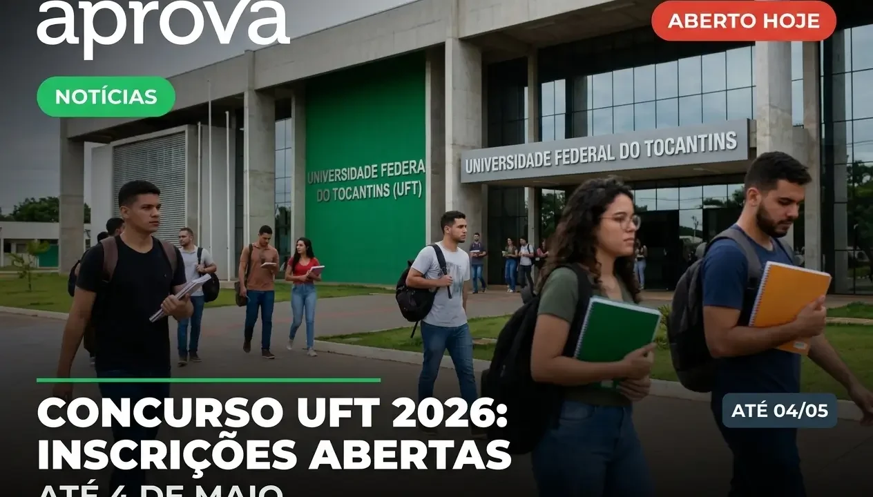 Concurso UFT 2026: Inscrições abertas para 79 vagas