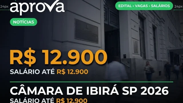 Concurso Câmara de Ibirá SP 2026: Provas em Maio e Salário de R$ 12,9 Mil!