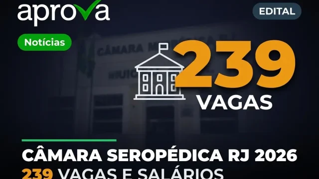 Concurso Câmara de Seropédica RJ 2026: Edital com Salários de até R$ 4,2 Mil