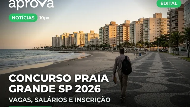 Concurso Prefeitura de Praia Grande SP 2026: Vagas com Salários de até R$ 25 Mil!