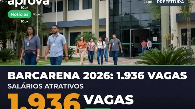 Concurso Prefeitura de Barcarena PA 2026: Edital com 1.936 Vagas na Educação!
