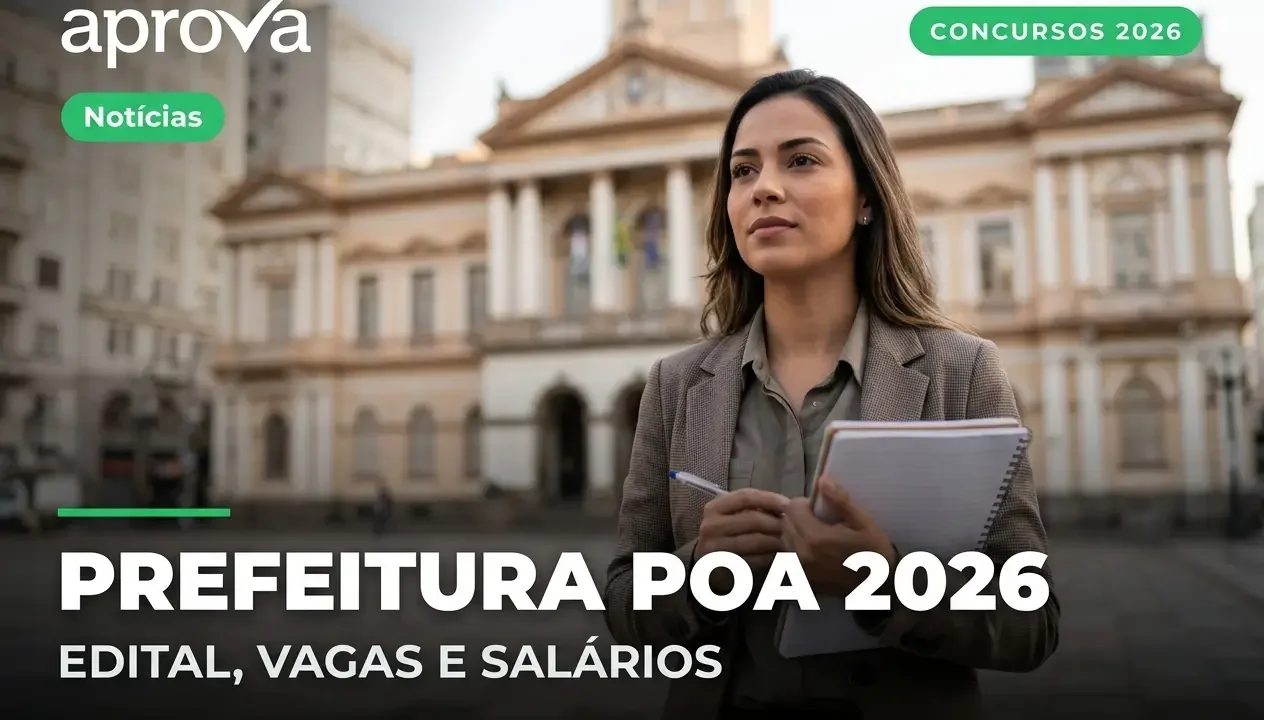 Concurso Prefeitura de Porto Alegre 2026: Editais Publicados para Diversas Áreas!