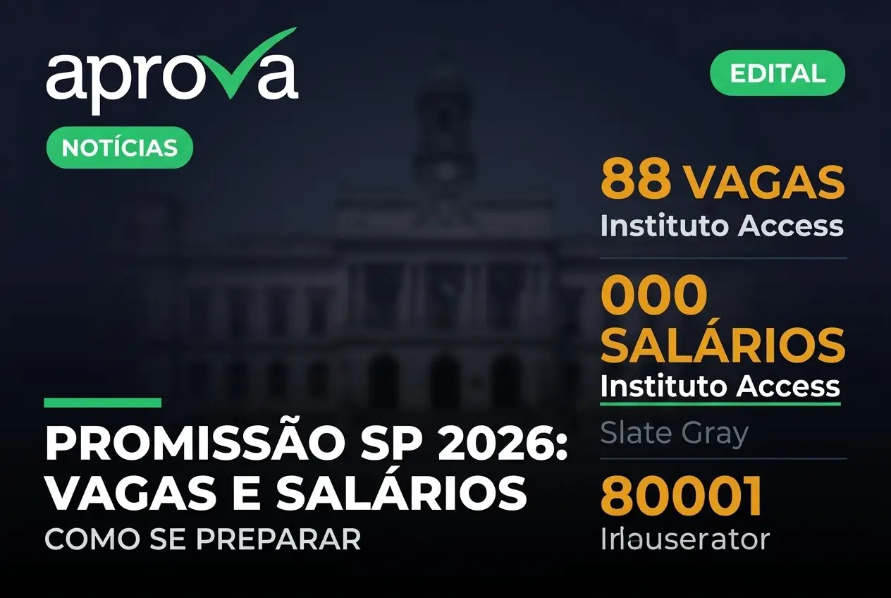 Notícia: Inscrições encerradas no Concurso Prefeitura de Promissão SP 2026. Provas ocorrem em 14 de junho para quase 200 vagas. Confira!