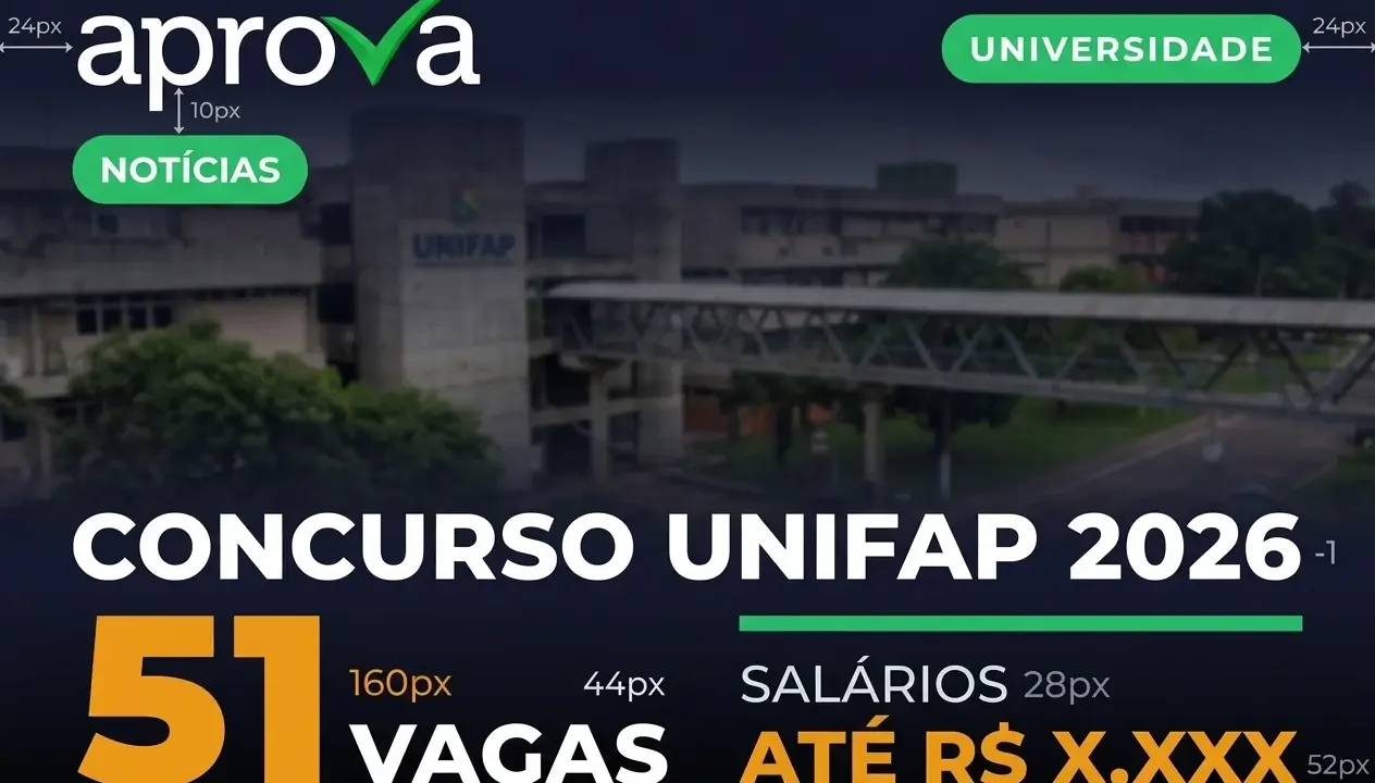Concurso UNIFAP 2026: Edital com 51 Vagas e Salários de até R$ 5,2 Mil