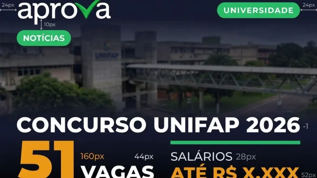 Concurso UNIFAP 2026: Edital com 51 Vagas e Salários de até R$ 5,2 Mil
