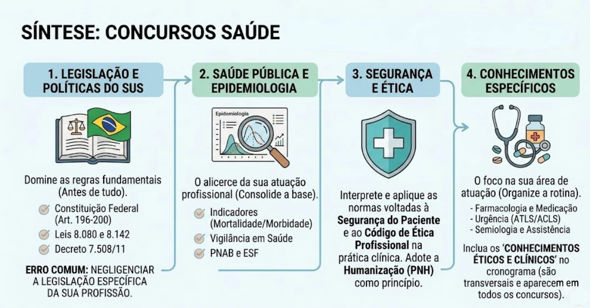 concursos saúde temas que mais caem concursos saúde: gráfico com temas que mais caem em provas.