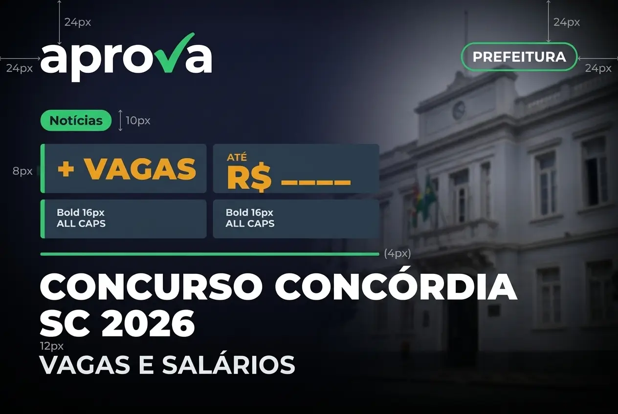 Concurso Concordia SC 2026: vagas e salários