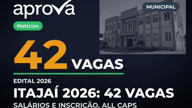 Concurso Prefeitura de Itajaí SC 2026: 3 Editais Abertos com Salários de Até R$ 25 Mil!