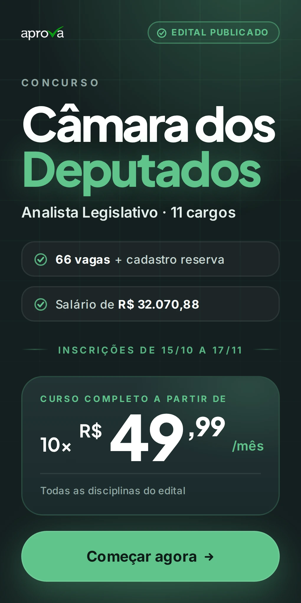 preparatório concurso camara dos deputados