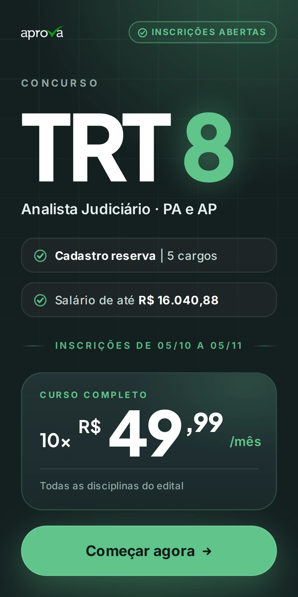 preparatório concurso trt 8