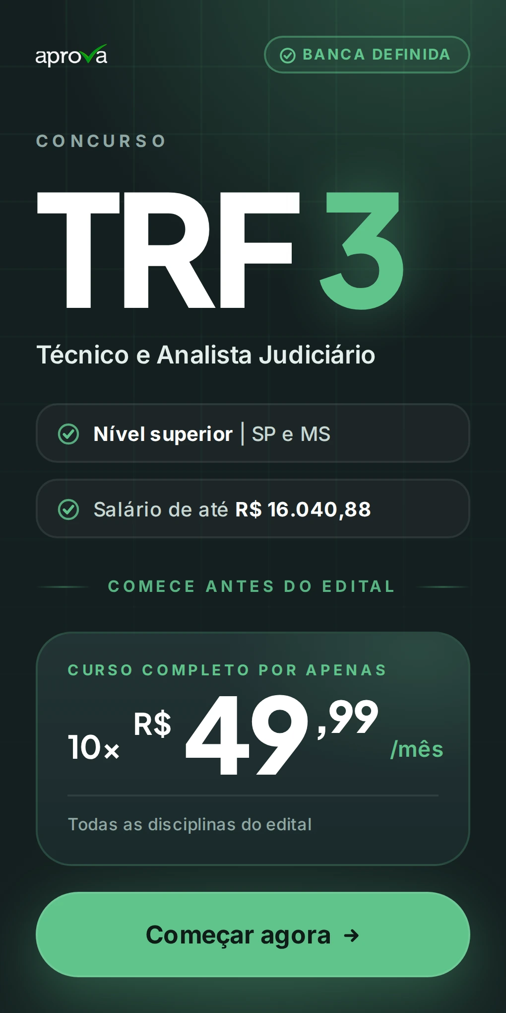 preparatório concurso trf 3