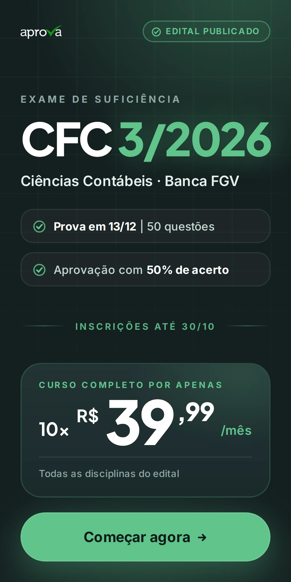 Preparatório do exame cfc 3 2026