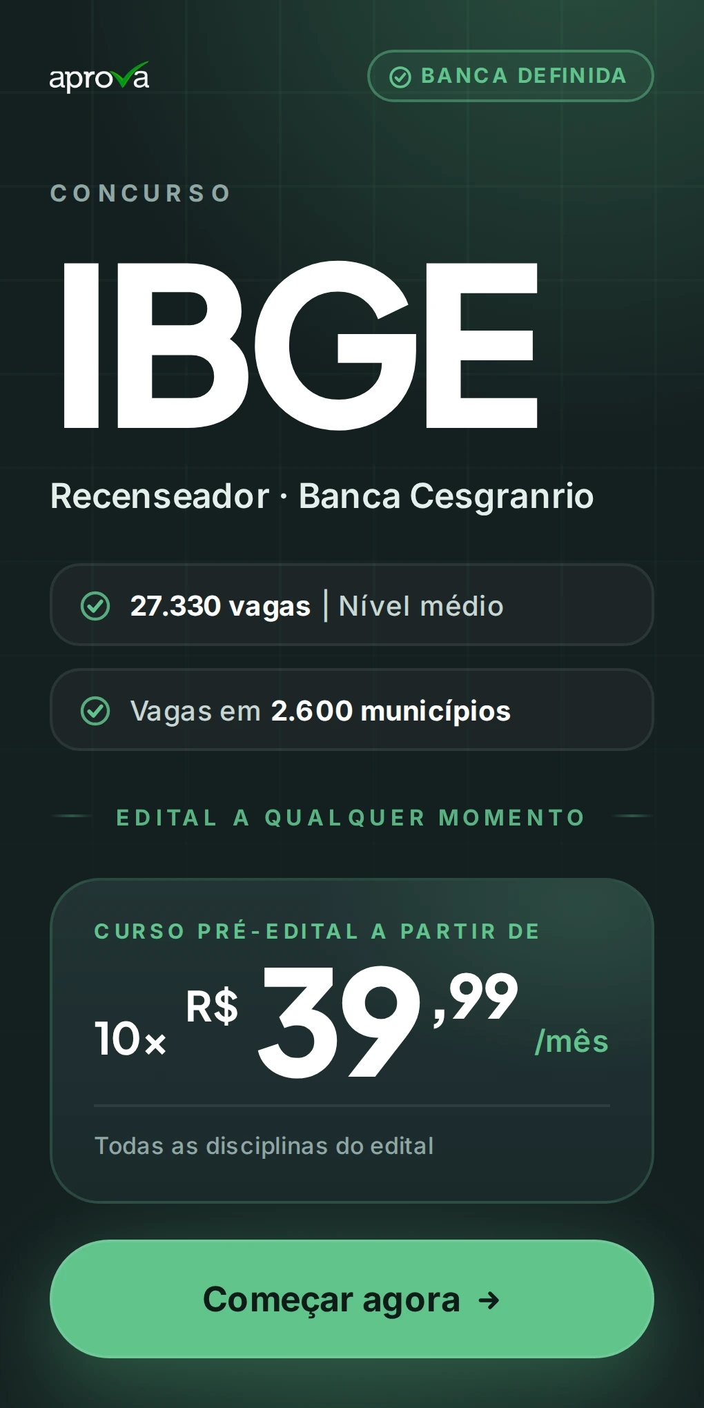 Preparatório concurso IBGE