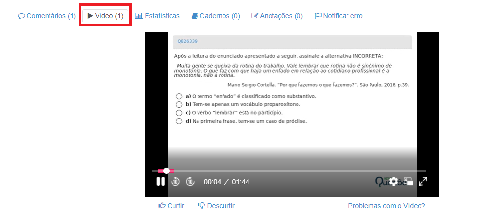 Pergunta frequente sobre funcionalidade